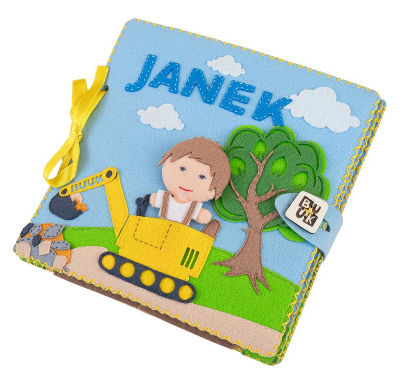 Quiet Book pro kluky— šicí sada z filcu