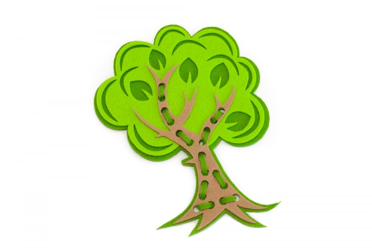 Prevliekačka - strom - Velikost sady: 5 ks prevliekačiek, Barva provlékačky: fialová