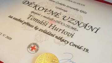 BUUK tým oceněn Medailí Děkujeme Českého červeného kříže