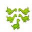 Prevliekačka - dinosaurus - Velikost sady: 10 ks prevliekačiek, Barva provlékačky: zelená