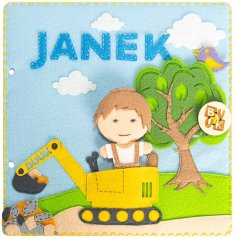 Doplňková stránka Quiet Book - kluk (šicí)