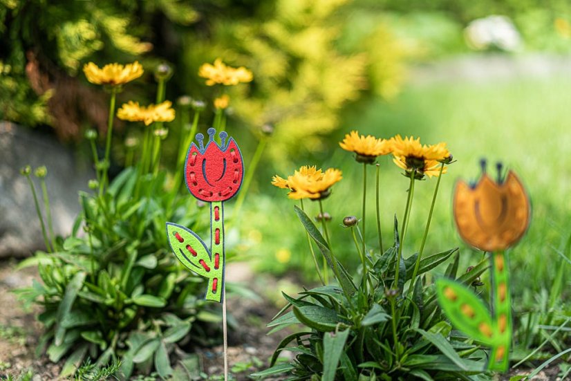 Prevliekačka – tulipán - Velikost sady: 30 ks prevliekačiek, Barva provlékačky: zmes farieb