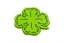 Provlékačka - čtyřlístek - Velikost sady: 5 ks provlékaček (32 Kč/ks), Barva provlékačky: zelená