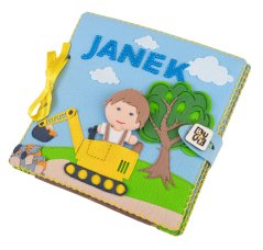 Quiet Book pro kluky— šicí sada z filcu