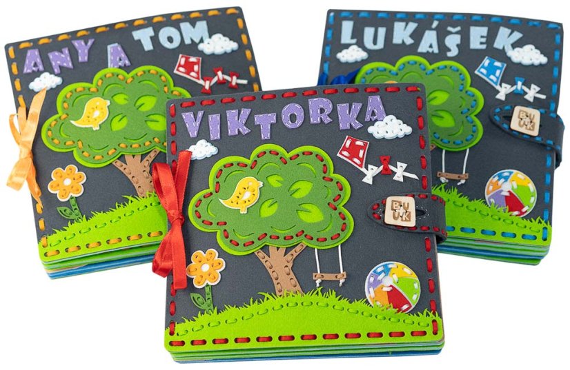 Písmenka filc výřezy Quiet Book