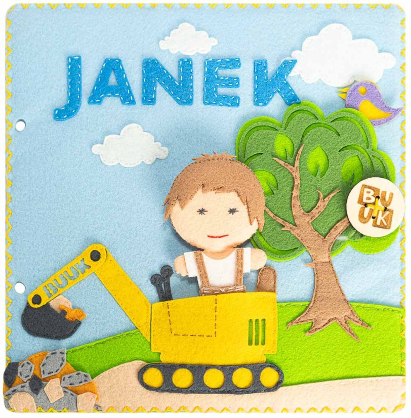 Doplňková stránka Quiet Book - kluk (šicí)