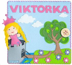 Doplňková stránka Quiet Book - holka (šicí)