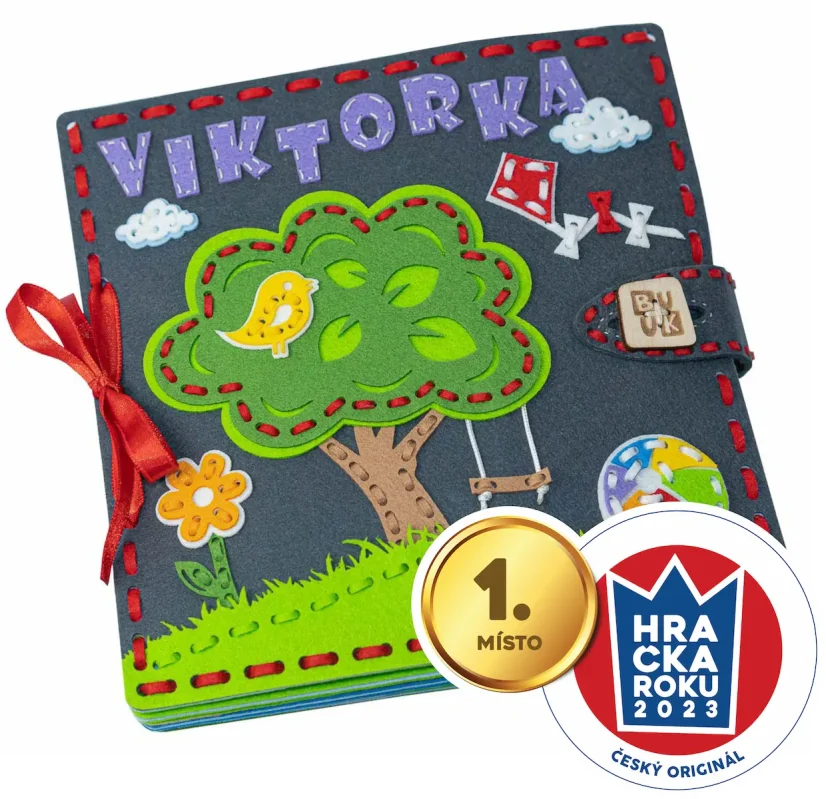Quiet Book BUUK Dobrodružství — interaktivní knížka pro holky