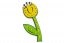 Provlékačka - tulipán - Velikost sady: 5 ks provlékaček (32 Kč/ks), Barva provlékačky: žlutá