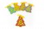 Provlékačka - vánoční stromeček - Velikost sady: 5 ks provlékaček (32 Kč/ks), Barva provlékačky: oranžová