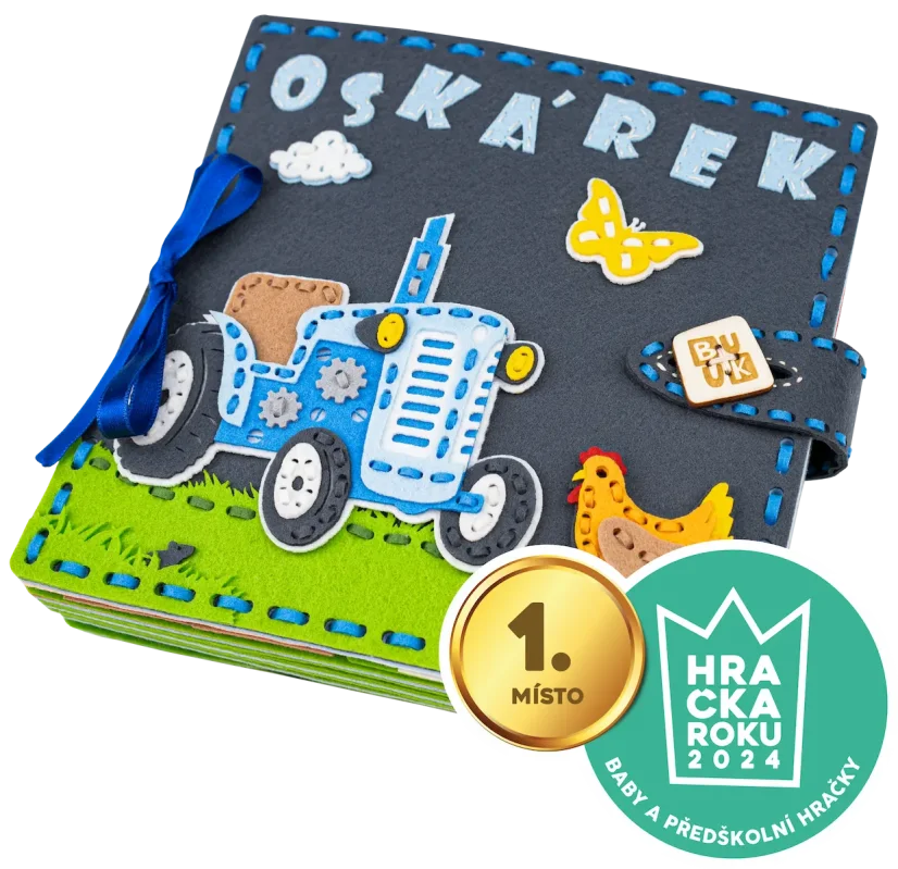 Quiet Book BUUK Statek — provlékací knížka pro kluky - BUUK si:: vyrobím ze sady  -  1.300,-