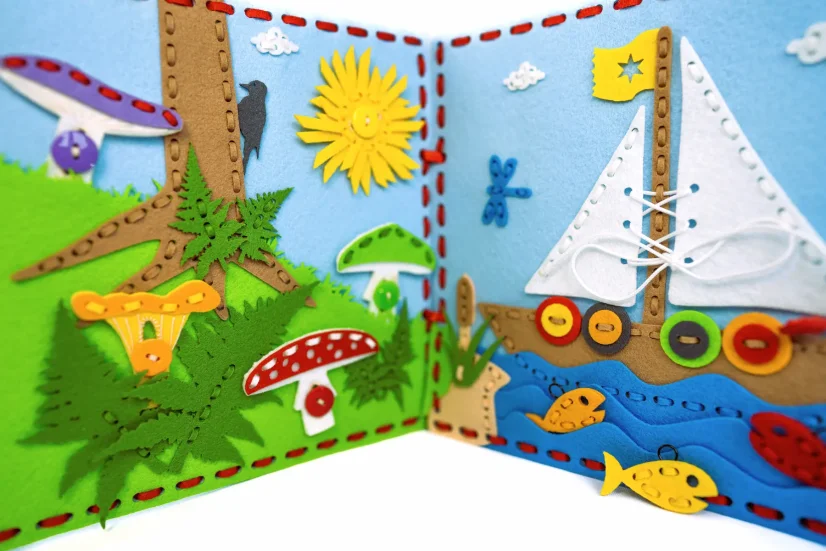 Quiet Book BUUK Dobrodružství — interaktivní knížka pro kluky