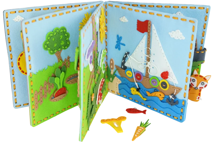 Quiet Book BUUK Dobrodružství — interaktivní knížka pro kluky