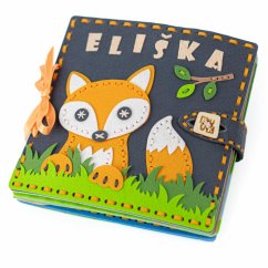 Quiet Book BUUK Liška – sada na výrobu knížky bez šití